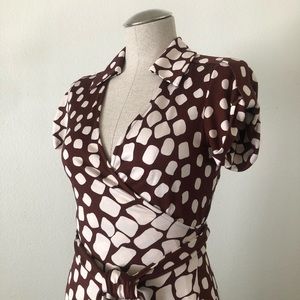 DVF Jilda Wrap Dress, Sz 6